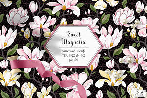 Sweet Magnolia Patterns & Motifs