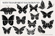 Butterfly Clipart Bundle, an Object Illustration by IllustratorAnnie (Thumbnail 5 of 6)