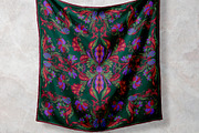 Midnight Botanical Silk Scarf, an Object Graphic by ilustrinna (Thumbnail 2 of 9)