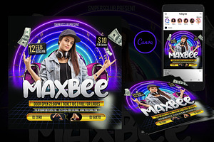 Dj Artist Flyer Canva Template