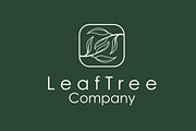 Unique Green Leaf Logo Reflecting, a Branding & Logo Template by Maylianaw28 (Thumbnail 1 of 2)