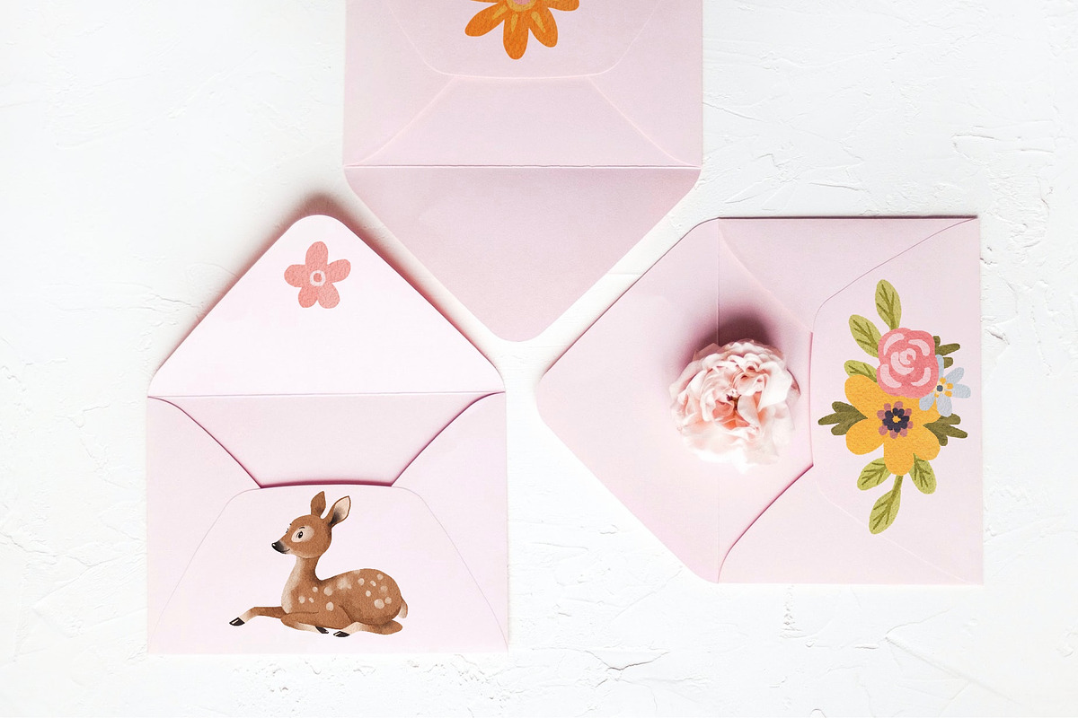 Watercolor animals. Illustration set, an Animal Illustration by Maria Summer (Photo 8 of 9)