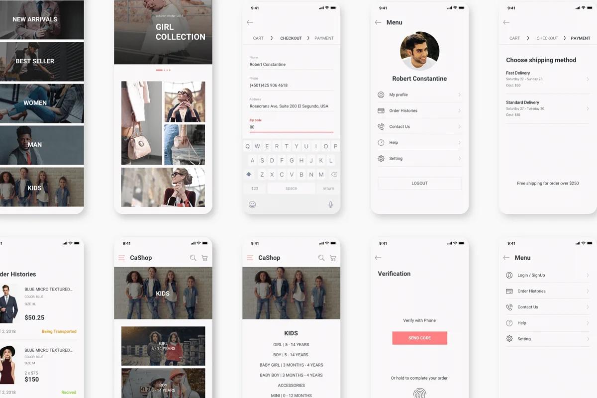 Veera - E commerce App Design UI Kit, an App Template by Capi Product (Photo 8 of 8)