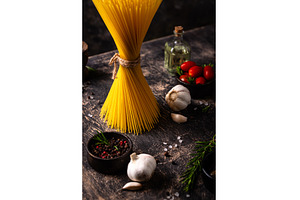 Italian food background with, a Food & Drink Photo by Yulia Furman
