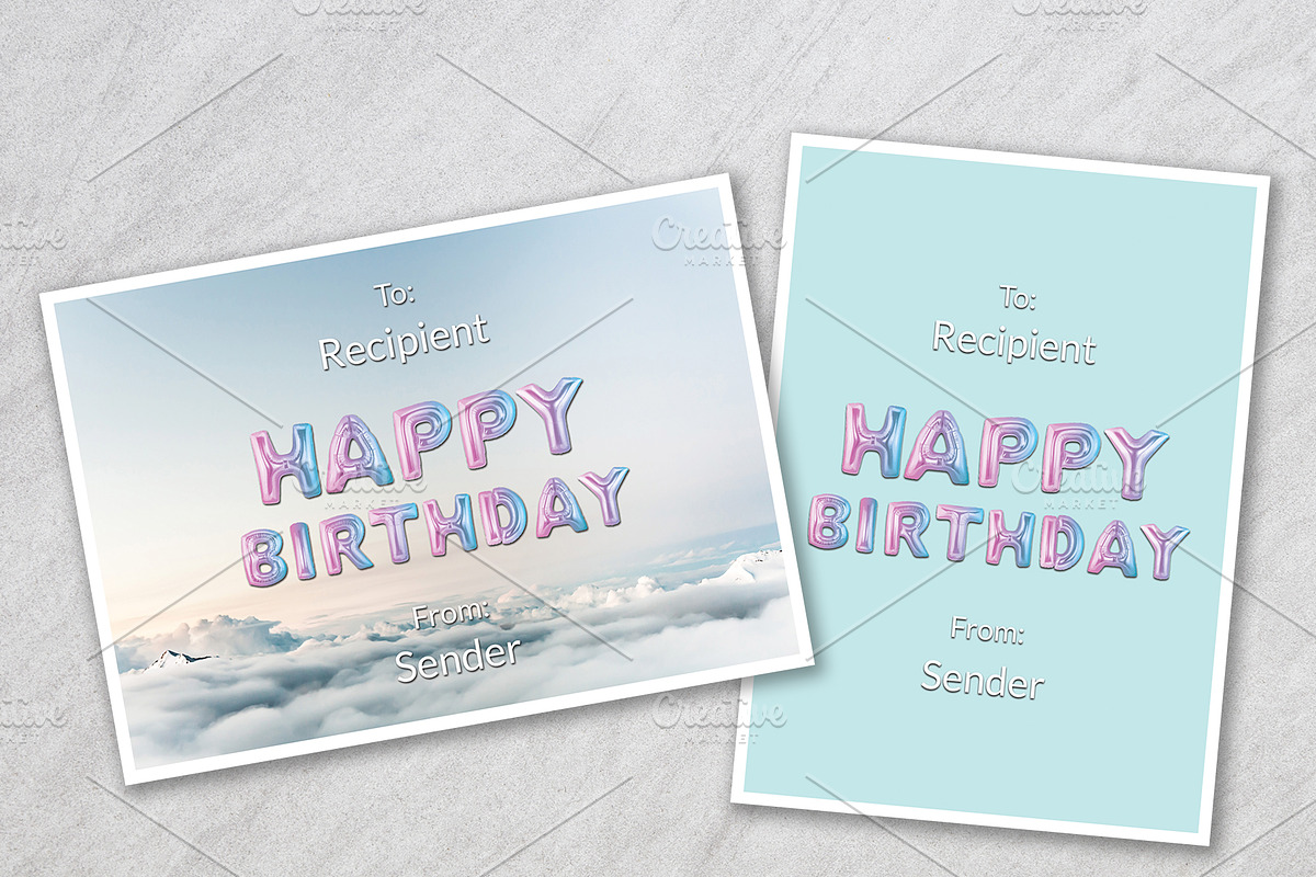 Unicorn Ombre Foil Balloon Pack, an Object Graphic by Bold Leap Creative (Photo 3 of 3)