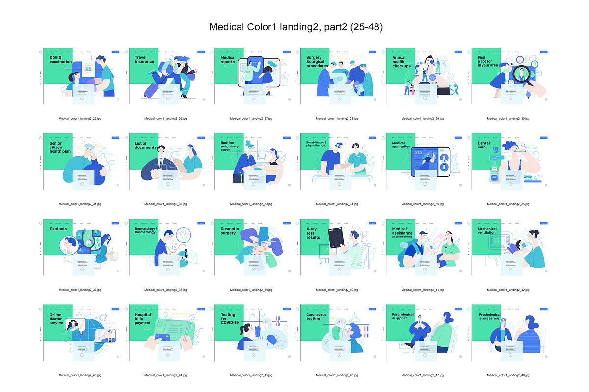 Medical, Part 2, colors 1&3, a Templates & Theme by Grivina's shop (Photo 7 of 13)