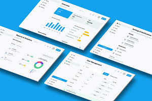 Admin Dashboard, Control  Panel Web, an UI Kit Template by nagaredesignstudio