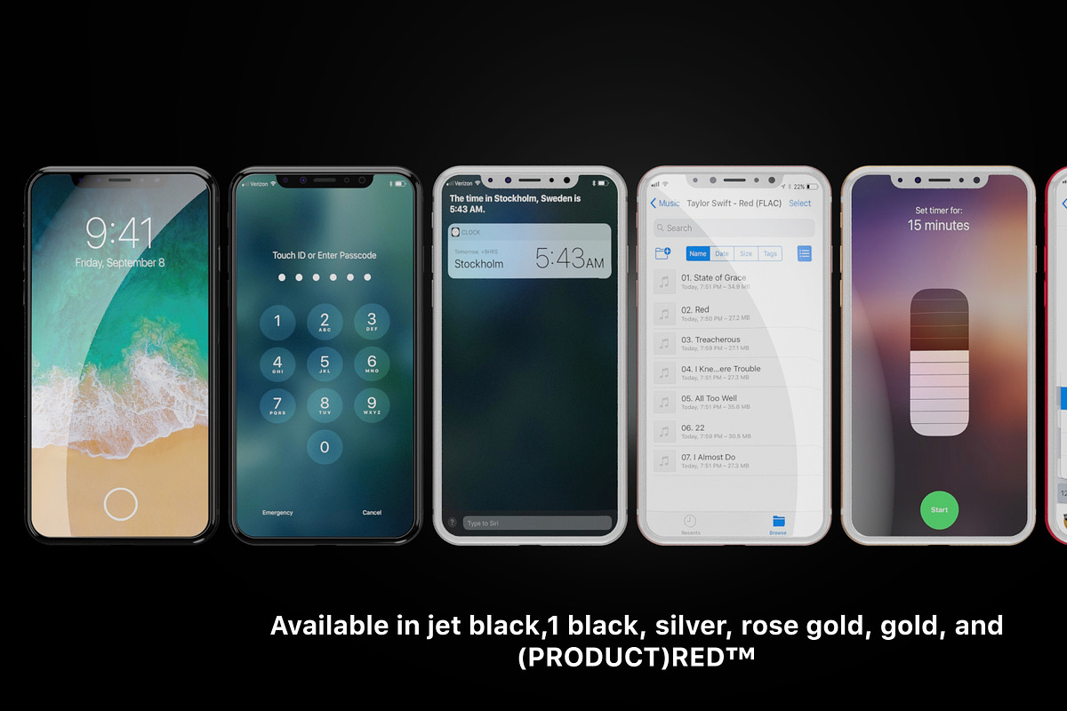 Apple iPhone 8 Concept All Colors, an Object 3D Model by 3D Models by Obshansky (Photo 17 of 17)