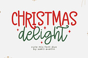 Christmas Delight - Mix Font Duo, a Handwritten Font by SaktiAvellin (Thumbnail 1 of 8)