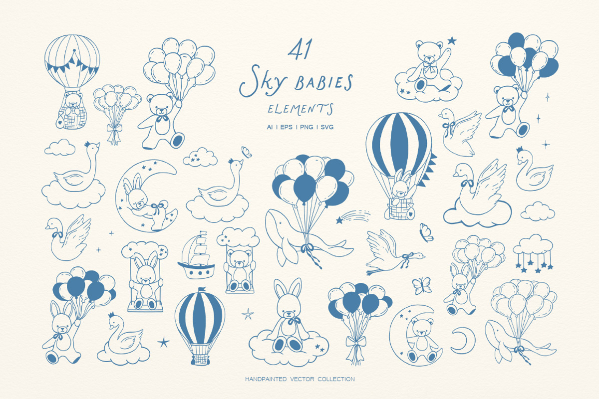 Whimsical Set Babies Vibes, an Object Graphic by ViktoriyaD (Photo 8 of 24)