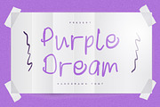 Purple Dream Handwritten, a Handwritten Font by Typehand Studio (Thumbnail 1 of 10)