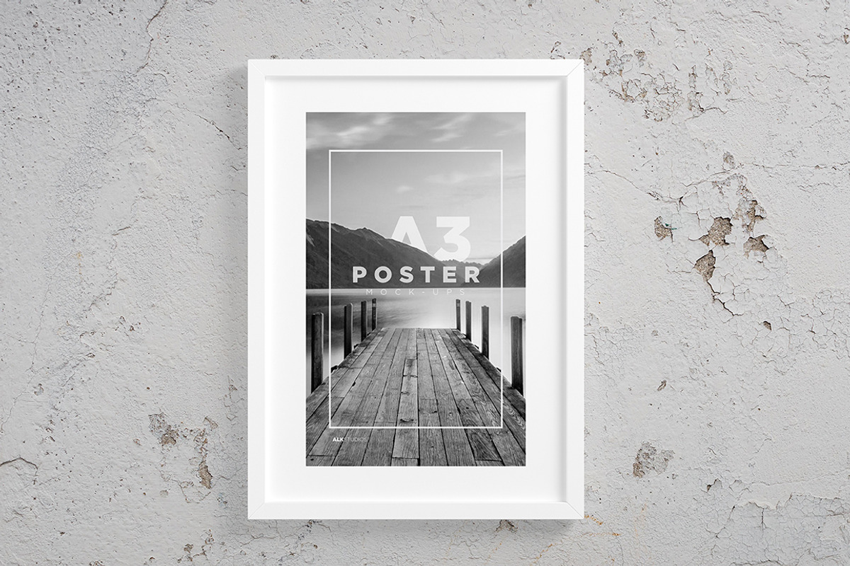 A3 Poster Mock-Up, a Print Template by AlkStudio (Photo 4 of 15)