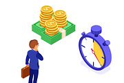 Businessman Faced with Choice, a Finance Illustration by TAlex (Thumbnail 5 of 6)