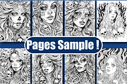 Halloween Ghost Coloring Book, an Animal Illustration by Printable Design Store (Thumbnail 3 of 3)