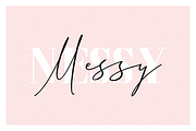Messy Nessy - Font Duo, a Script Font by RedyStudio (Thumbnail 1 of 12)