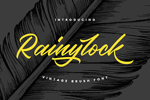 Rainylock - Handwritten Script, a Script Font by Arterfak Project