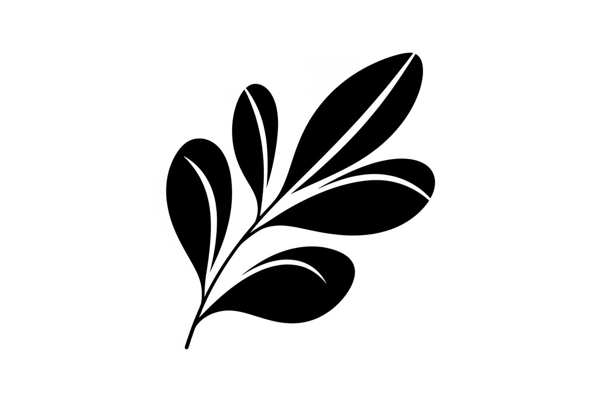 Botanical Leaf Silhouette Bundle, an Illustration by Creativeshirt (Photo 47 of 51)
