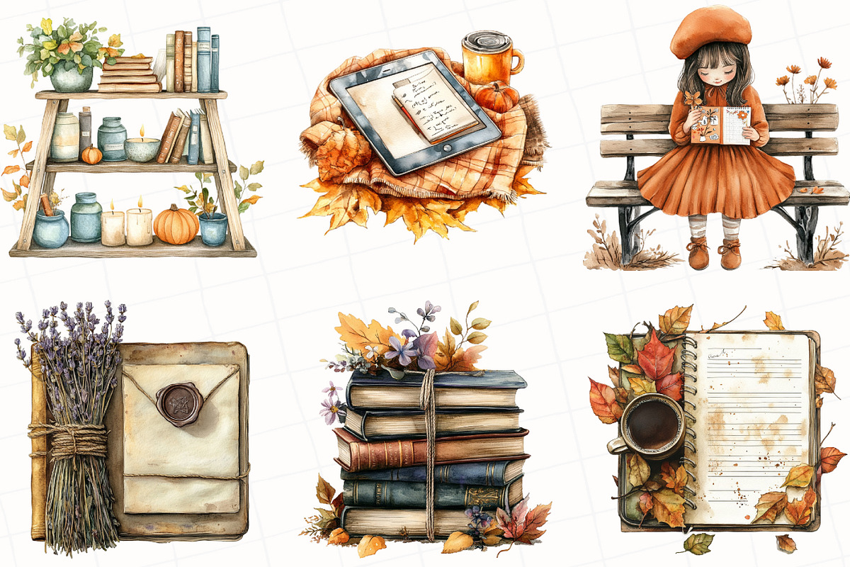 Cozy Autumn Planner Clipart, an Illustration by OK Design (Photo 2 of 5)