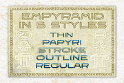 Empyramid | Ancient Epic Sans, a Sans Serif Font by Artifact Bazaar (Thumbnail 6 of 7)