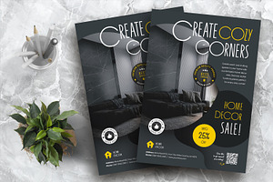 Home Decor Interior Sale Flyer, a Flyer Template by Boostock