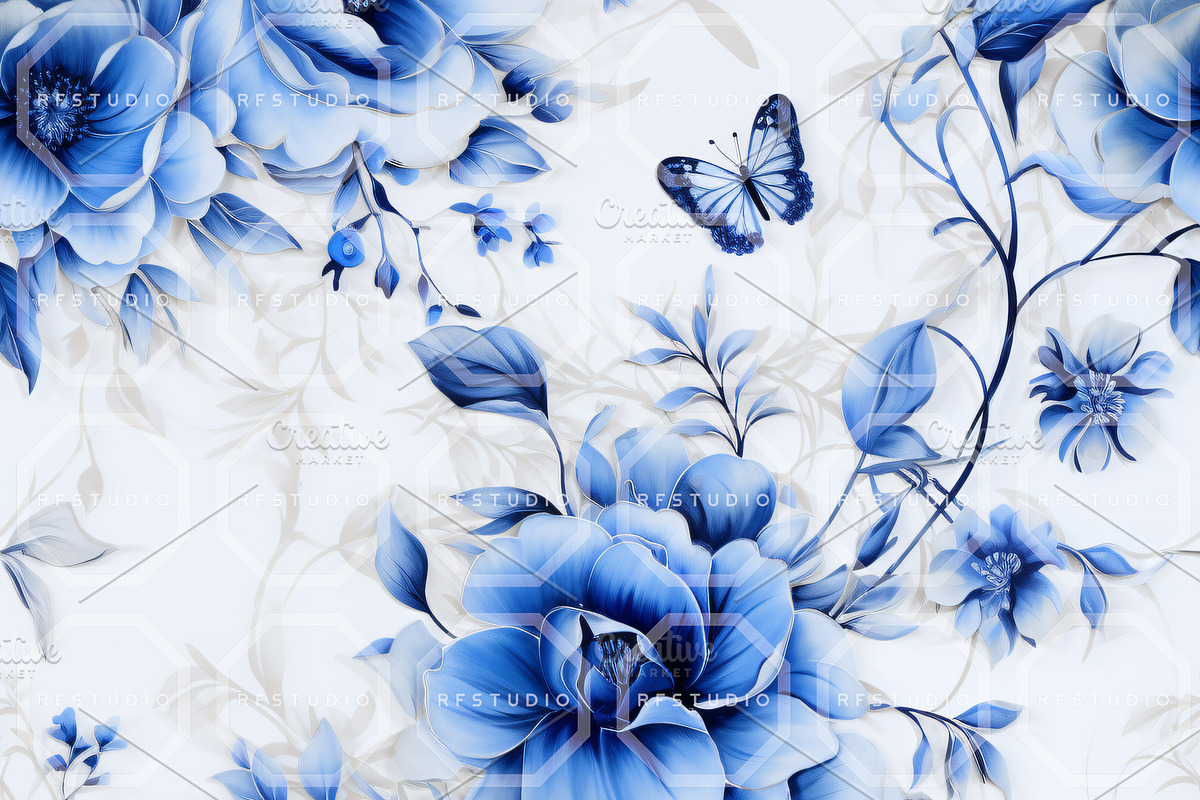 BUTTERFLY SANCTUARY. Seamless Pack, a Texture Graphic by RefinedFantasyStudio (Photo 8 of 9)