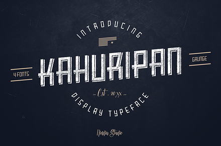 Kahuripan Font - 4 Styles, a Font by Hindia Studio