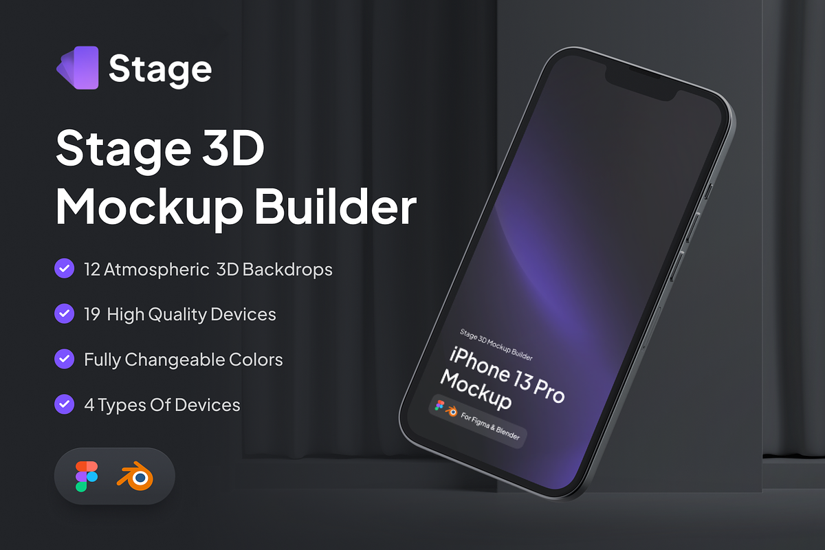 Stage 3D Mockup Builder, a Books & Magazine Mockup by Uiscore Marketplace (Photo 1 of 7)