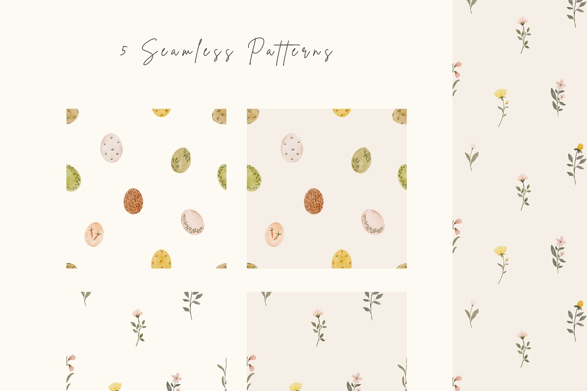 Watercolor Easter Bunny & Chicks, an Illustration by Jenteva Art (Photo 12 of 17)