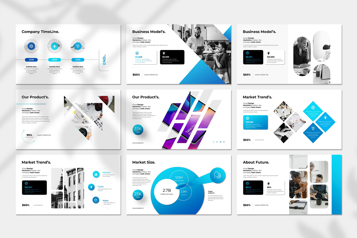 Business Project PowerPoint Template, a Presentation Template by Typetheme (Photo 5 of 6)
