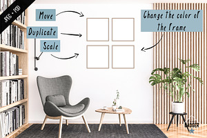 SALE Frame Mockup Bundle 10Interiors