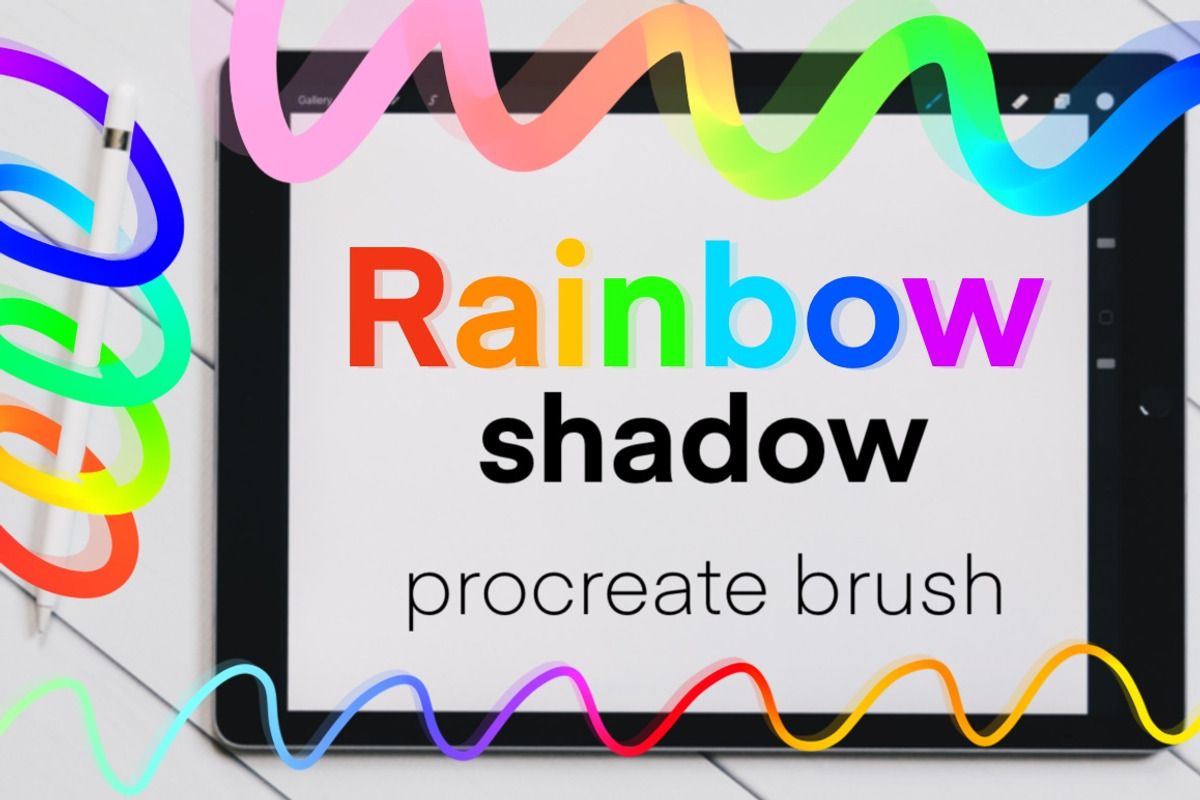 Procreate Rainbow Shadow brush, a Brush Add-On by Almazova Dolzhenko (Photo 1 of 5)