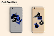 Abstract Linocut Vector Set, an Animal Illustration by ClayStudio (Thumbnail 6 of 6)