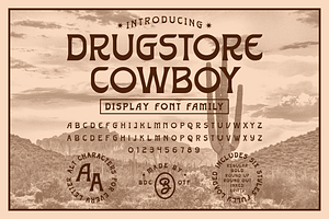 Drugstore Cowboy Font Family