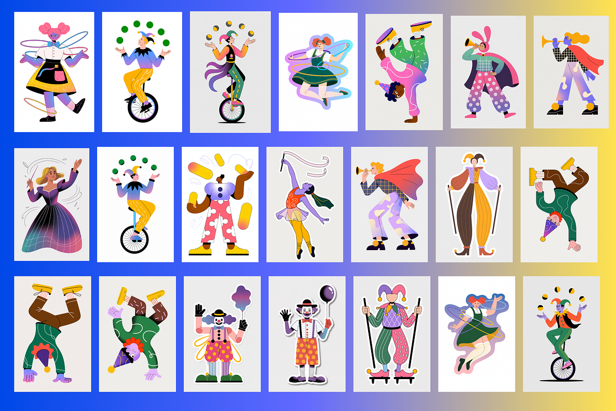 Vibrant Circus Performer, an Object Graphic by Jakayla Digital Co (Photo 4 of 5)