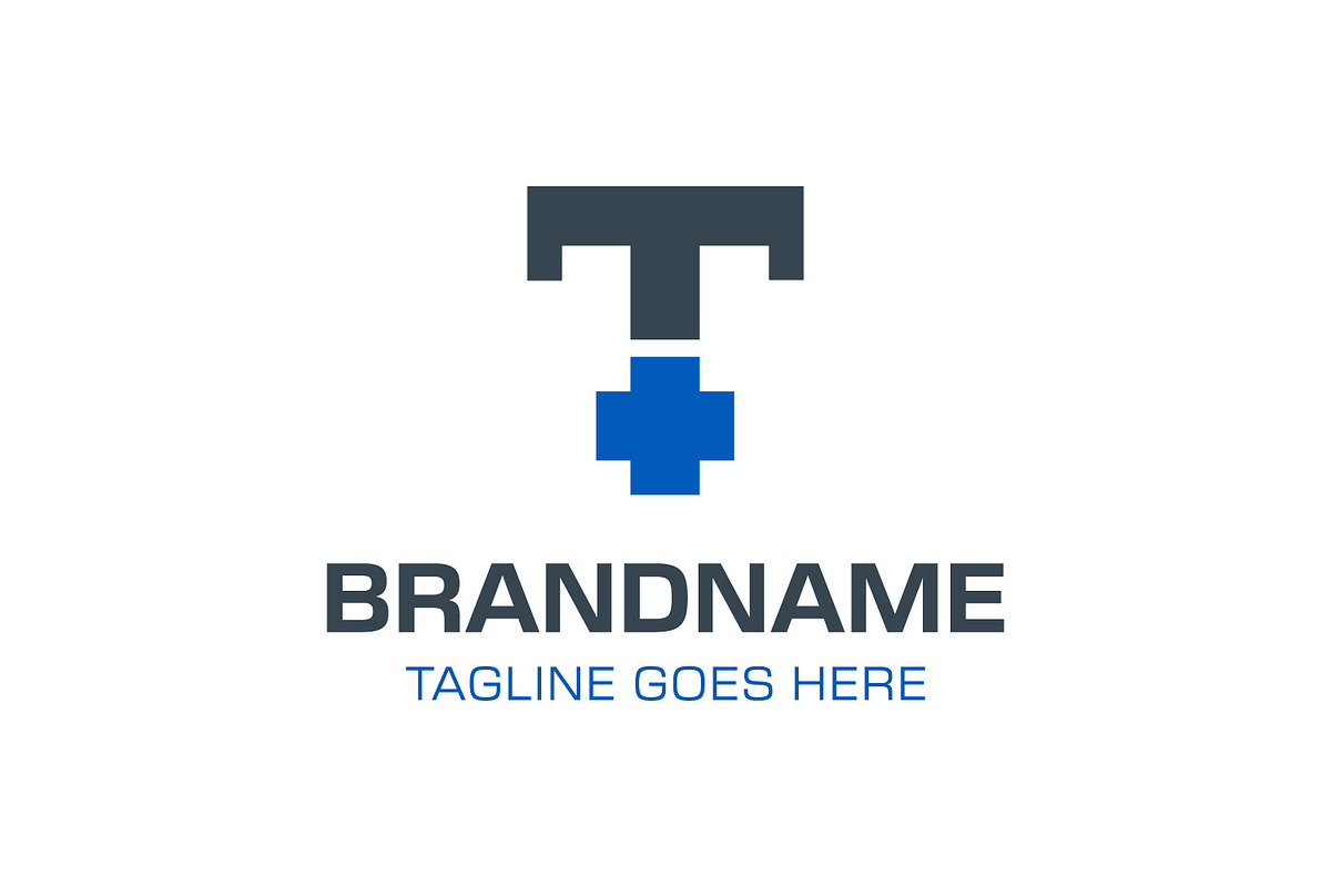 Letter T Plus Medical Health Logo, a Branding & Logo Template by Pray Art Design Studio
