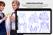180 Gay Wedding Procreate Stamps, a Brush Add-On by Selentaori Studio (Thumbnail 7 of 12)