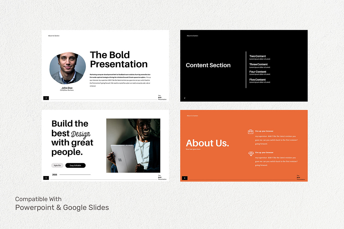 The Bold - Creative Presentation, a Presentation Template by Birka Studio (Photo 3 of 5)
