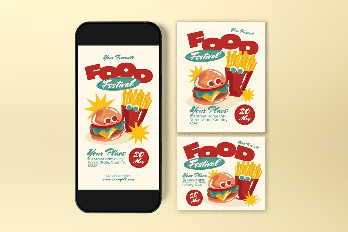 Food Fest Flyer preview 3