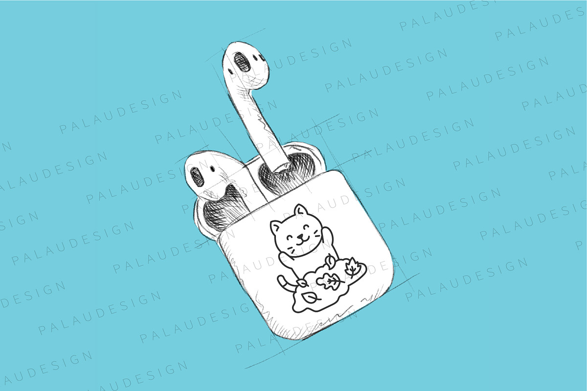Cute Kawaii Cat Autumn Character, a Seasonal Illustration by Palau (Photo 8 of 12)