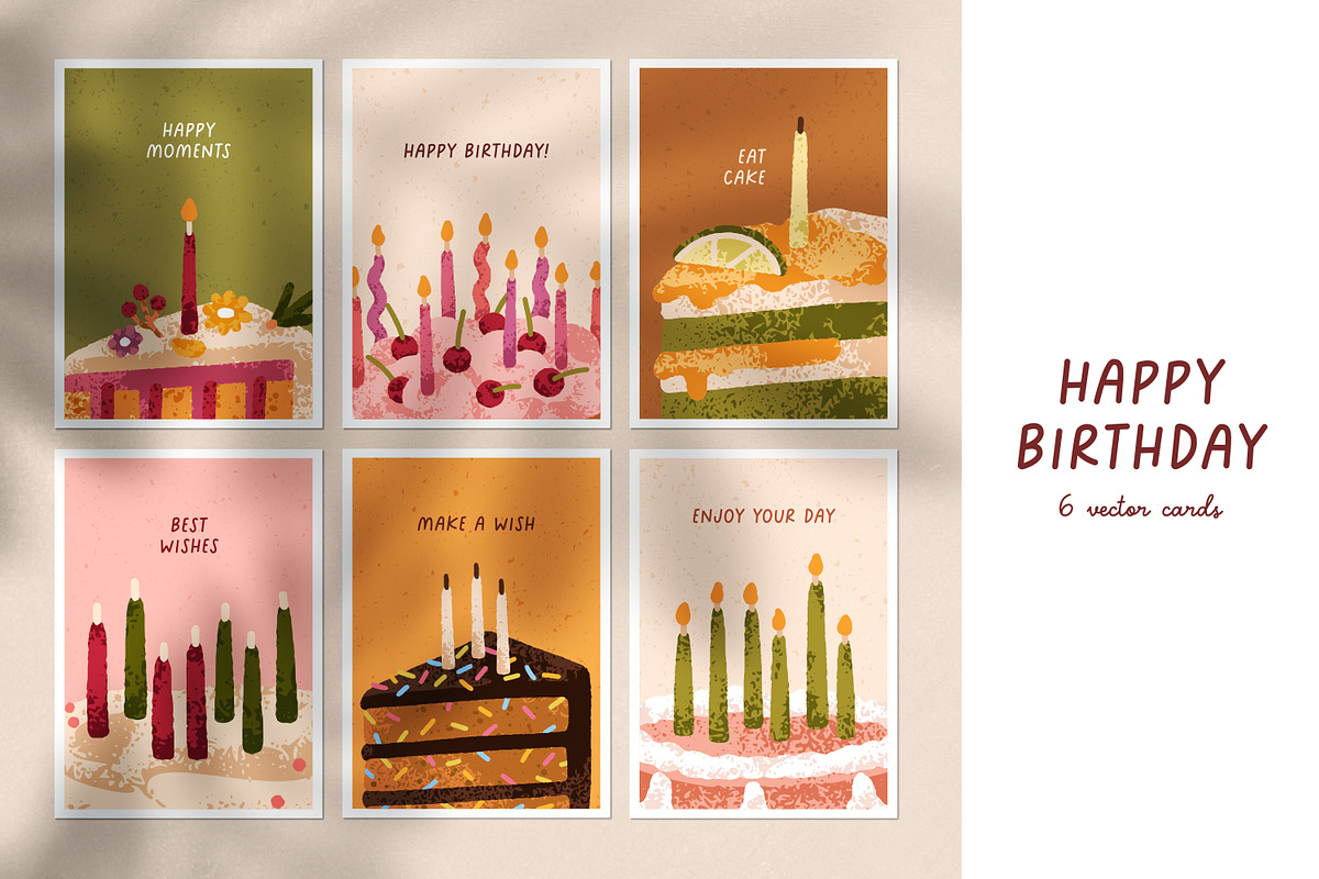 Happy Birthday greeting card designs, a Background Graphic by Good Studio (Photo 1 of 7)