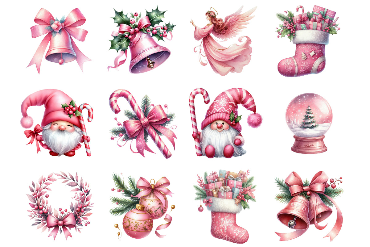 Pink Christmas, an Illustration by Design Market (Photo 3 of 3)