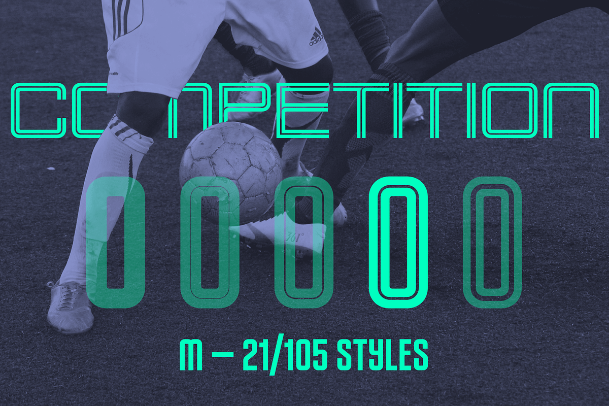 Competition M (subfamily), a Sans Serif Font by Sportsfonts (Photo 1 of 9)