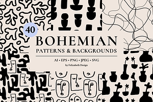 Bohemian Patterns & Backgrounds