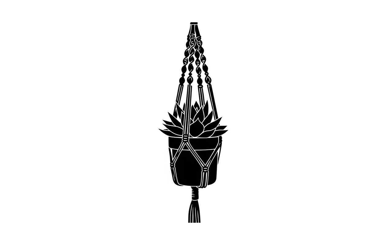 Macrame Plant Hanger Bundle, an Illustration by Creativeshirt (Photo 30 of 31)