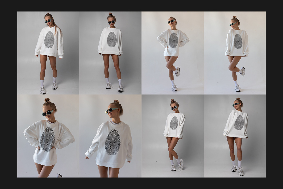 Sweatshirt Mock-Up Set, a Hoody Mockup by Freeman Studio (Photo 7 of 16)