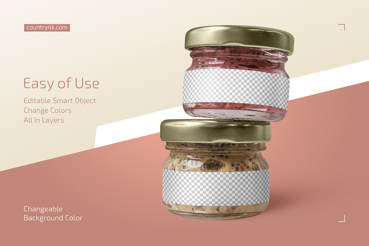 Glass Jars Mockup Set, a Cups & Container Mockup by Country4k (Photo 3 of 4)