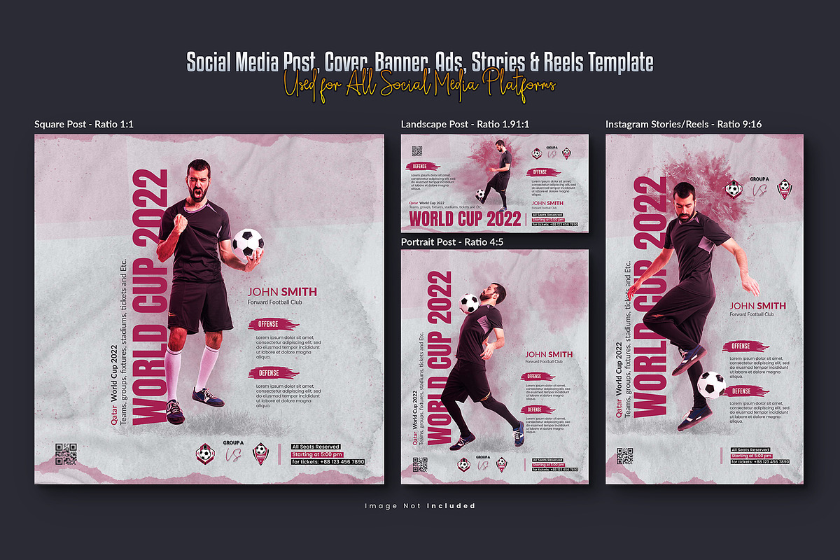 Football Sport Event Social Media, a Social Media Template by Creative_View (Photo 3 of 8)