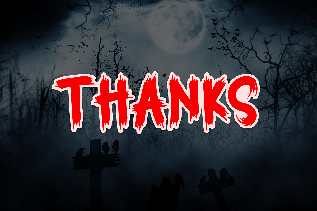 Spooky Scary | Script Font, a Script Font by Scratchones (Photo 8 of 8)