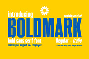 Boldmark - Bold Sans Serif Font, a Sans Serif Font by Snape Design Studio (Thumbnail 1 of 12)