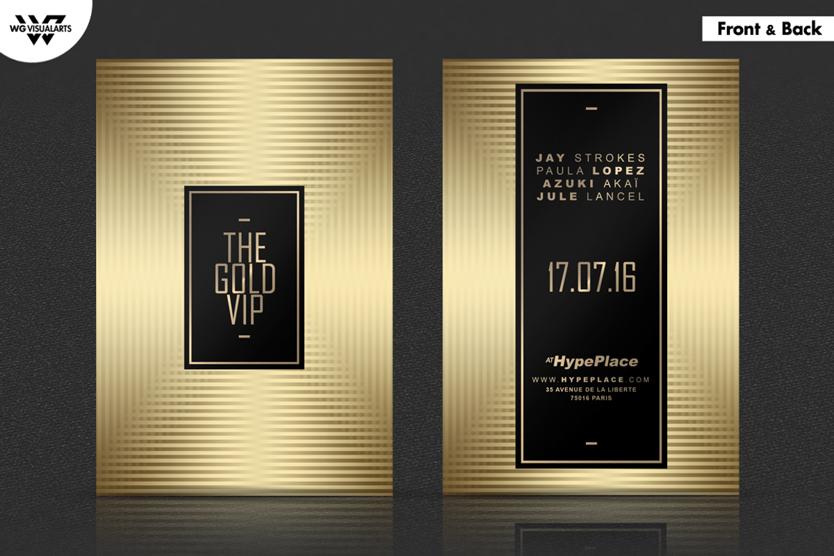 3in1 GOLD MINIMAL Flyer Template, a Flyer Template by WG DESIGN (Photo 2 of 8)